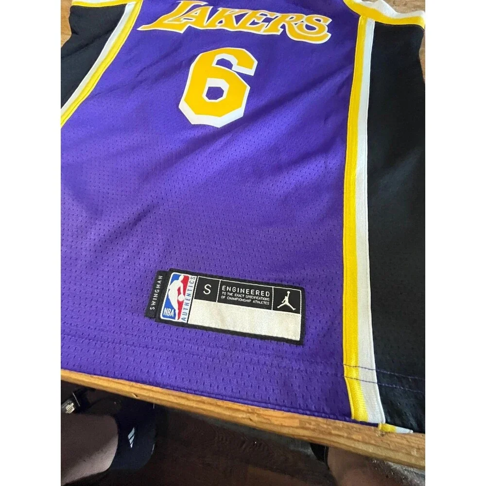 LeBron James Los Angeles Lakers Jersey #6 Nike Jordan Swingman Jersey S